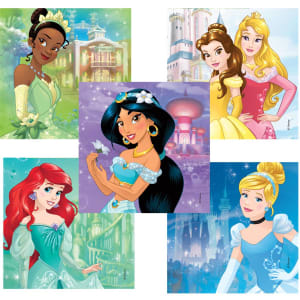 MedibadgeÂ® DisneyÂ® Princesses Castles Sticker
