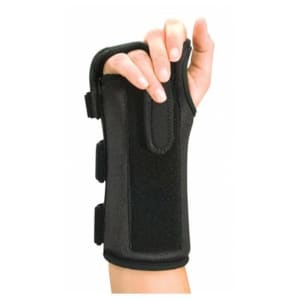 Medical Specialties Boxer Fracture Brace Med SpecÂ® Aluminum / Felt Right Hand Black Medium