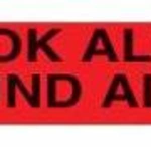 Health Care Logistics Indeed Pre-Printed Label, Look Alike Sound Alike, 1.63 x 0.4 Inch