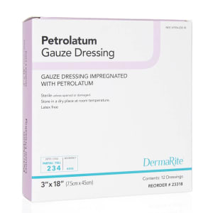Sion Brands LLC DermaRiteÂ® Petrolatum Impregnated Dressing, 3 x 18 Inch