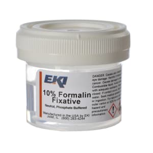 EK Industries Inc EKI Prefilled Formalin Container, 20 mL Fill in 40 mL