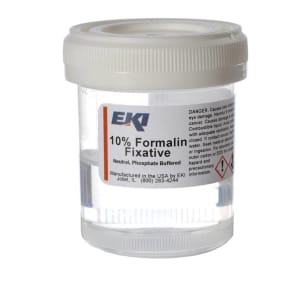 EK Industries Inc EKI Prefilled Formalin Container, 30 mL Fill in 60 mL