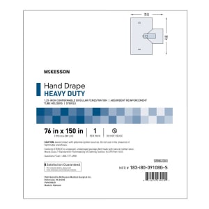 Cardinal Healthâ„¢ Sterile Hand Drape, 42 x 77 x 63 x 146 Inch