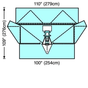 Cardinal Healthâ„¢ Laparoscopic Assisted Vaginal Hysterectomy Drape