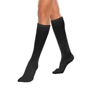 Alimed Compression Socks Core-Spun by TherafirmÂ® Knee High Large Black Closed Toe