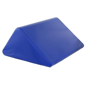 Fabrication Enterprises SkillbuildersÂ® Knee Positioning Wedge, Foam, 13 x 21 x 15 Inch, Blue