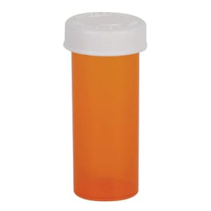 Apothecary Products Ezy DoseÂ® Push & Turn Amber Prescription Vial, 30 Dram Capacity
