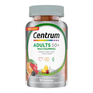 Glaxo Consumer Products Centrum Adults 50+ MultiGummies, Assorted Natural Fruit Flavors