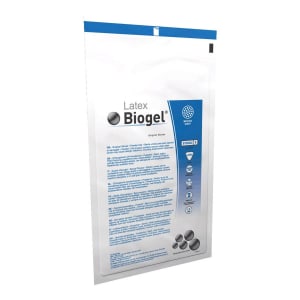 Molnlycke BiogelÂ® M Latex Surgical Glove, Size 9, Straw Color