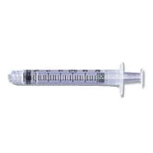 BD Luer-Lok Tip Syringe, Sterile, Latex-Free, 3 mL in 1/10 mL Graduation