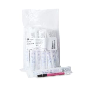 Cardinal Devonâ„¢ Medical Utility Marker w/ Labels, Fine Tip, Permanent Black Ink, Sterile