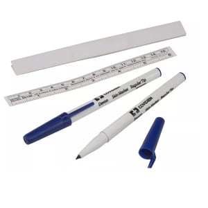 Cardinal Healthâ„¢ Devonâ„¢ Traditional Skin Marker with Ruler, Fine Tip, Sterile