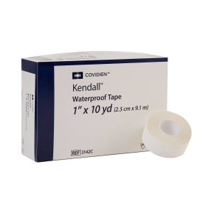 Cardinal Kendallâ„¢ Cloth Medical Tape, 1 Inch x 10 Yard, White