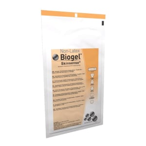 Molnlycke BiogelÂ® Skinsenseâ„¢ Polyisoprene Surgical Glove, Size 8.5, Straw Color