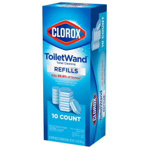 The Clorox Company Toilet Bowl Cleaner Disinfecting Refill Pads CloroxÂ® Blue / White, 3 Inch, Sponge Head