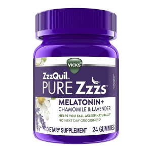 Procter & Gamble ZzzQuil Pure Zzzs Melatonin + Chamomile & Lavender Gummies, Wildberry Vanilla