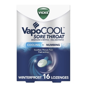 Procter & Gamble Vicks VapoCool Sore Throat Lozenges Winterfrost