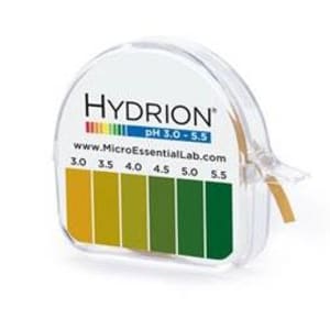 Micro Essentials pH Paper in Dispenser HydrionÂ® 3.0 to 5.5