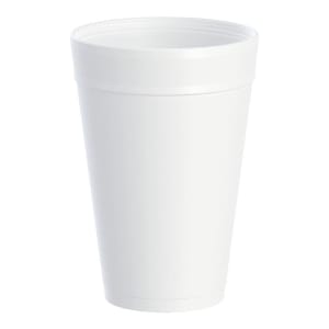 RJ Schinner Co Dart J CupÂ® White Styrofoam Drinking Cup, 32-ounce capacity