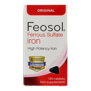 Meda Consumer Healthcare Feosol Ferrous Sulfate Iron Tablets Original