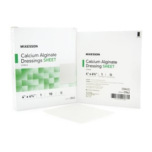 McKesson Brand McKesson Calcium Alginate Dressing, 4 x 4Â¾ inch