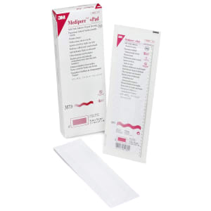 Solventum Corporation 3Mâ„¢ Mediporeâ„¢ + Pad Soft Cloth Adhesive Dressing, 3.5 x 13.75 Inch