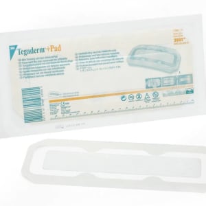 Solventum Corporation 3Mâ„¢ Tegadermâ„¢ Transparent Film Dressing with Pad, 3-1/2 x 10 Inch