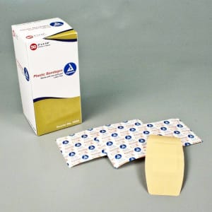 dynarexÂ® Tan Adhesive Strip, 2 x 4Â½ Inch