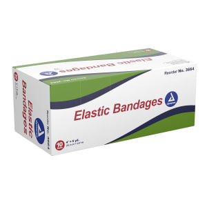 DynarexÂ® Clip Detached Closure Elastic Bandage, 4 Inch x 5 Yard