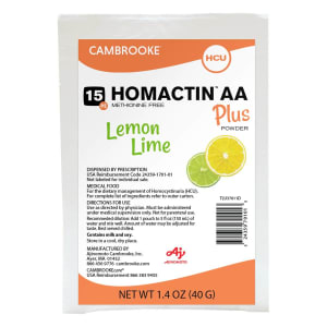 Cambrooke Therapeutics Oral Supplement Homactinâ„¢ AA Plus Lemon-Lime Flavor Powder 1.4 oz. Individual Packet