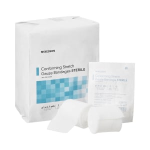 J & J Sales Band-AidÂ® Flexible Rolled Gauze, 3 Inch x 2.1 Yard, 5 Rolls per Pack