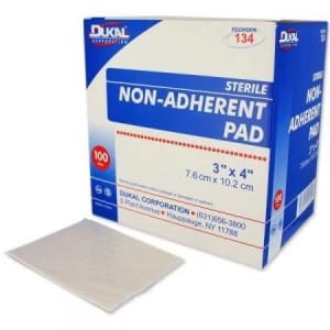 J & J Sales Band-AidÂ® Hurt-FreeÂ® Non-Stick Pads Large 3 x 4 Inch