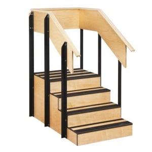 Clinton Industries One-Sided Staircase 24 X 24 X 36 Inch Platform, 6 X 10 X 36 Inch Step