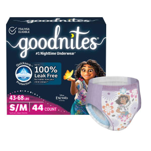 Kimberly Clark GoodNitesÂ® Absorbent Underwear for Girls, Small / Medium