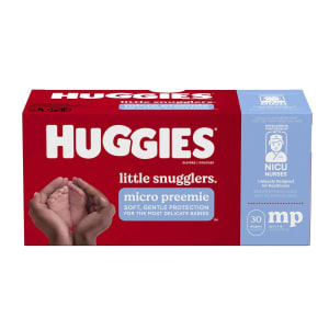 Kimberly Clark HuggiesÂ® Little Snugglers Diaper, Micro Preemie