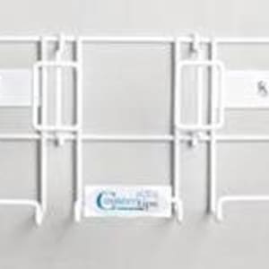 Dukal Glove Box Holder Countertipsâ„¢ Horizontal or Vertical Mounted 3-Box Capacity White 7-1/2 X 17 Inch Coated Wire