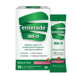 AmiLyfe Bioscience LLC enteradeÂ® IBS-D Dietary Support Medical Food, Mixed Berry, Single Serve Packets