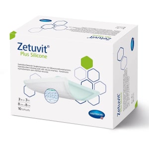 Hartmann ZetuvitÂ® Plus Silicone Super Absorbent Dressing, 3 x 3 Inch