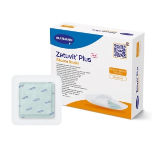 Hartmann ZetuvitÂ® Plus Silicone Border Super Absorbent Dressing, 5 x 5 Inch