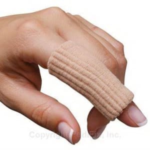 Pedifix Finger Sleeve Visco-GelÂ® Fully-Coated Ribbed Wide Pull-On