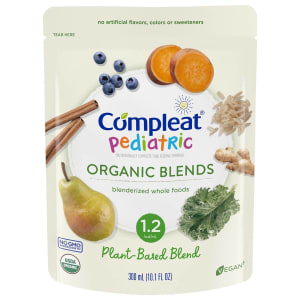 Nestle Healthcare Nutrition Pediatric Oral Supplement CompleatÂ® Pediatric Organic Blends Plant Blend Flavor 10.1 oz. Pouch Liquid Organic