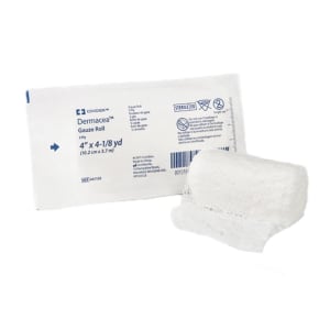 Cardinal Dermaceaâ„¢ Sterile Fluff Bandage Roll, 4 Inch x 4-1/8 Yard, Three-Ply