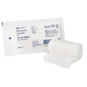 Cardinal Dermaceaâ„¢ Sterile Fluff Bandage Roll, 3 Inch x 4-1/8 Yard, 3-Ply
