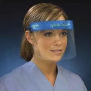 Face Shield Kit Splash Shield lite One Size Fits Most Half Length Anti-fog Disposable NonSterile