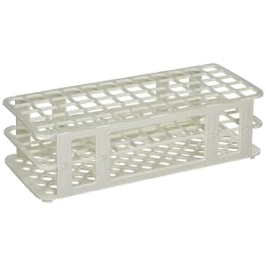 Globe Scientific GlobeÂ® Scientific 456500 Series Test Tube Rack, 16/17mm, 60-Place, White