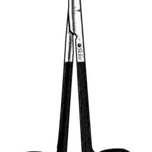 Sklar Blepharoplasty Scissors SklarÂ® Kaye 4-1/2 Inch Length OR / Surgical Grade German Stainless Steel NonSterile Finger Ring Handle Curved Blunt Tip / Blun