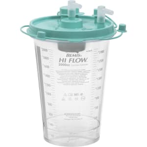 Bemis Healthcare Hi-Flowâ„¢ Rigid Suction Canister for use with Bemis Quick-Drainâ„¢ Systems, 2000 mL