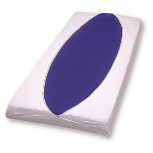 Hospitex/Encompass Group Bed Sheet UltrKnitâ„¢ Fitted 36 W X 84 L X 8 D Inch White / Green Hem Cotton / Polyester Reusable