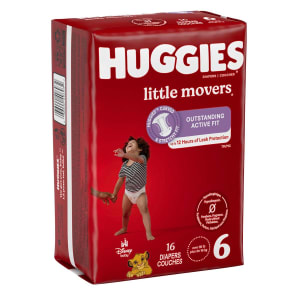 Kimberly Clark HuggiesÂ® Little MoversÂ® Diaper, Size 6