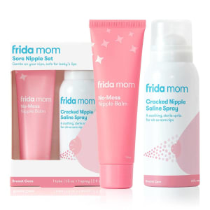 Fridababy LLC frida mom Cracked Nipple Saline Spray and frida mom No-Mess Nipple Balm